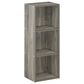 HOMLUX 3-Tier Open Shelf Bookcase in French Oak, , large