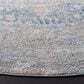 Safavieh Dream 6"7" Round Grey and Aqua Area Rug, , large