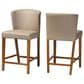Baxton Studio Olivia Counter Stool in Dark Walnut (Set of 2), , large