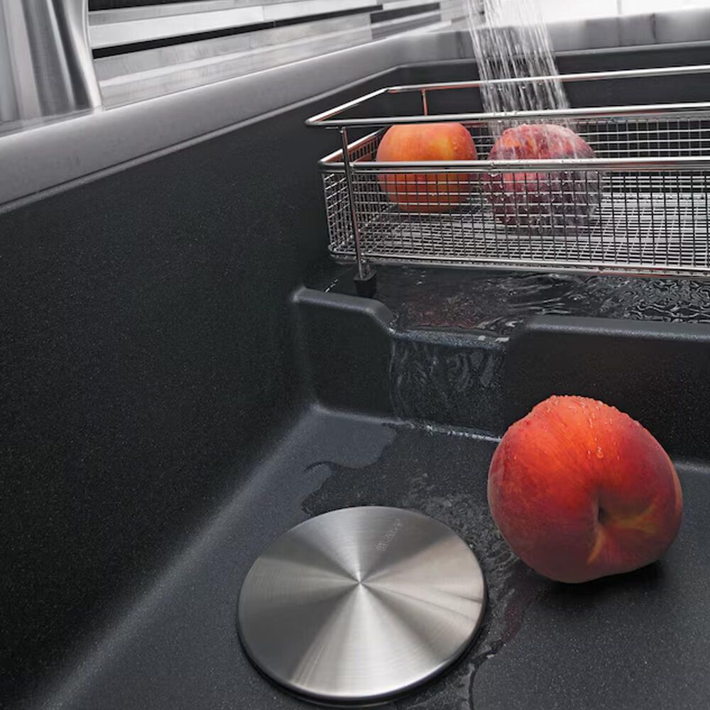 Blanco Precis 29&quot; Cascade Super Single Kitchen Sink with Colander in Anthracite, , large