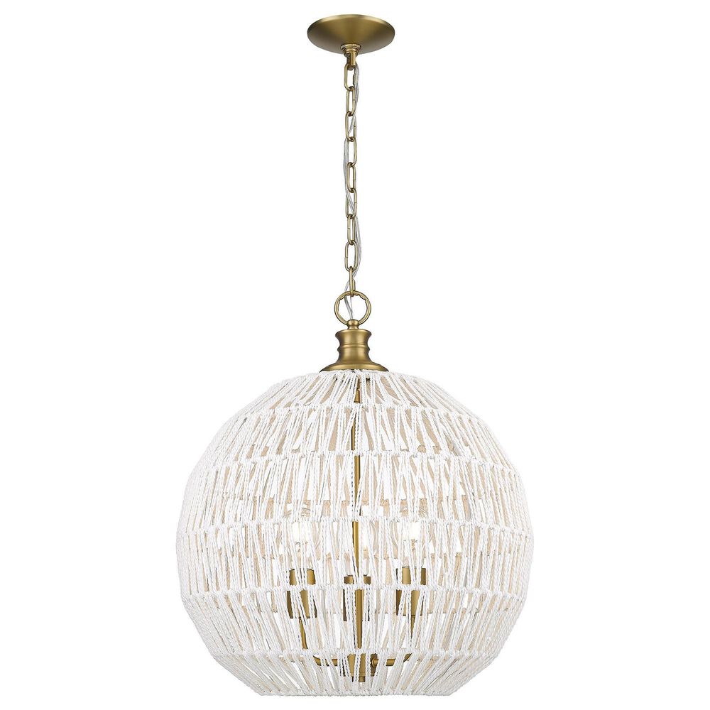 Golden Lighting Florence 3-Light Pendant in Brushed Champagne Bronze, , large