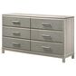 Everly Living Roswell 6 Drawer Dresser Only in Beige, , large