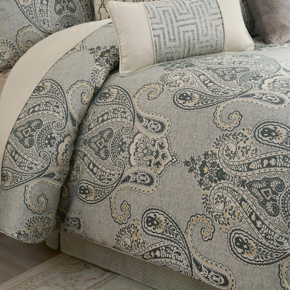 BCP Home Brosna 4-Piece Queen Comforter Set in Beige and Grey, , large