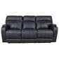 HomeStretch Jaguar Triple Power Reclining Sofa in Graphite, , large