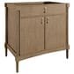 James Martin Kinnsden 36" Single Bathroom Vanity in Weathered Oak with 3 cm Siberian Silestone Top and Rectangular Sink, , large