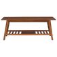 Linon Home Decor Charlotte Coffee Table in Warm Walnut, , large