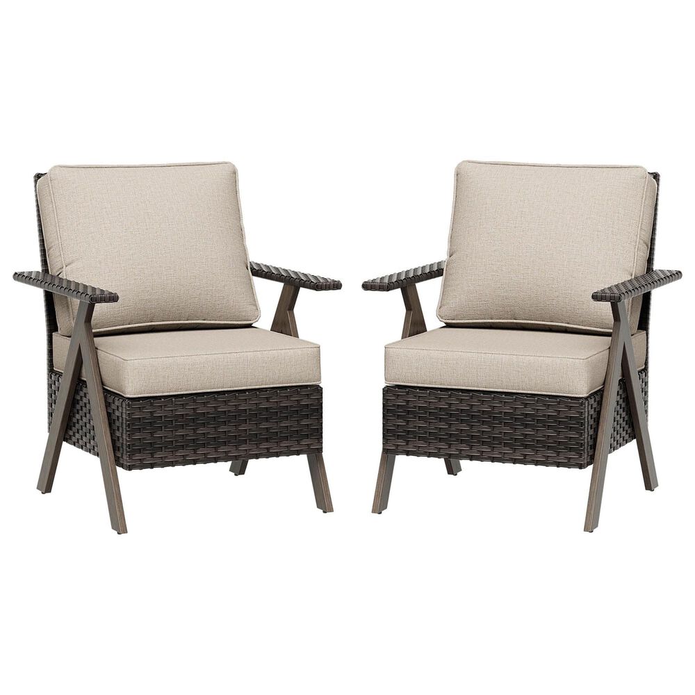 Sunwell Garden 6-Piece Patio Chat Set in Beige, , large