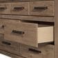 Ashley Oliandon 7 Drawer Dresser and Mirror in Light Brown, , large