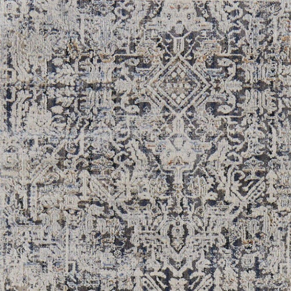 Feizy Kaia 2&#39;6&quot; x 8&#39; Navy and Beige Runner, , large