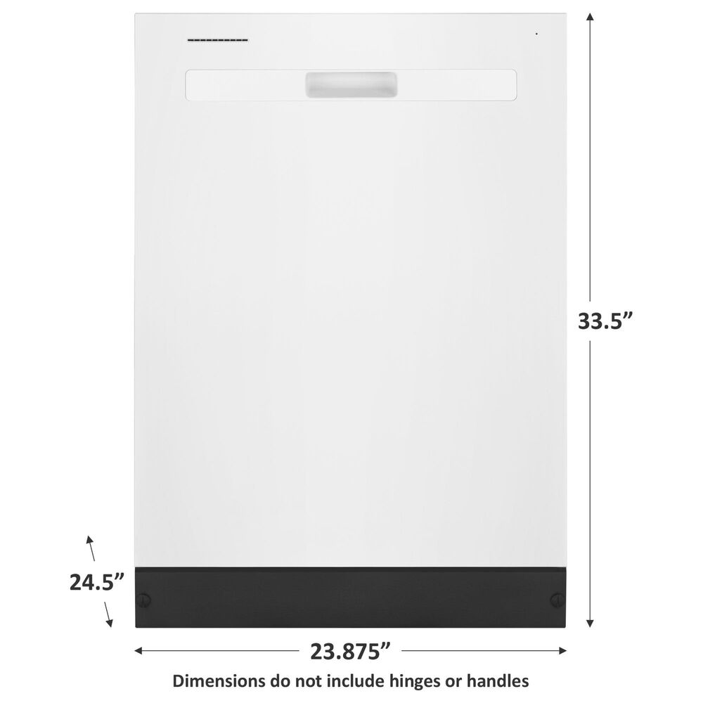 Whirlpool 24&quot; Pocket Handle Dishwasher in White, , large