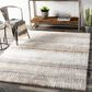Surya Portofino Cream, Taupe, Tan, Light Slate, Medium Brown and Light Blue 6"7" x 9" Area Rug, , large