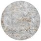 Surya Dresden Gray, White, Medium Gray, Light Slate, Mustard and Rust 7"10" Round Area Rug, , large