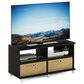 HOMLUX 37.8" Entertainment Center TV Stand with Bin Drawers in Espresso, , large