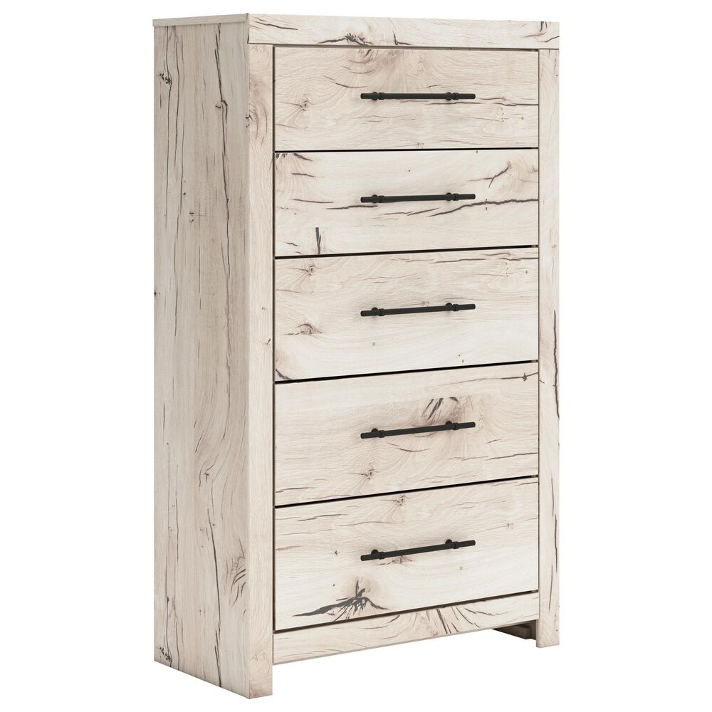 Ashley Lawroy 5-Drawer Chest in Light Natural, , large