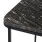 Four Hands Adalley End Table in Polished Black and Matte Black, , large