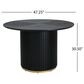 Hearth and Haven Dining Table in Black and Gold - Table Only, , large