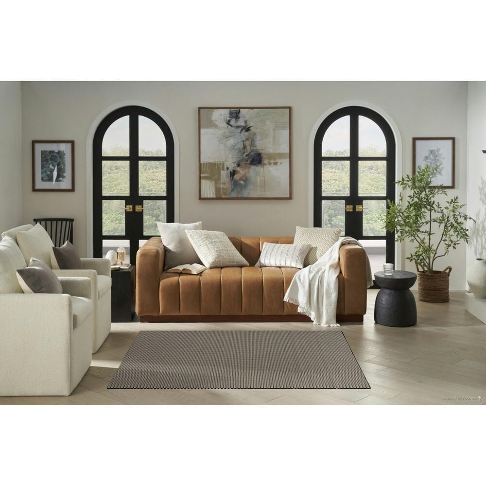 Nourison Courtyard Black and White 4&#39; x 6&#39; Indoor/Outdoor Area Rug, , large