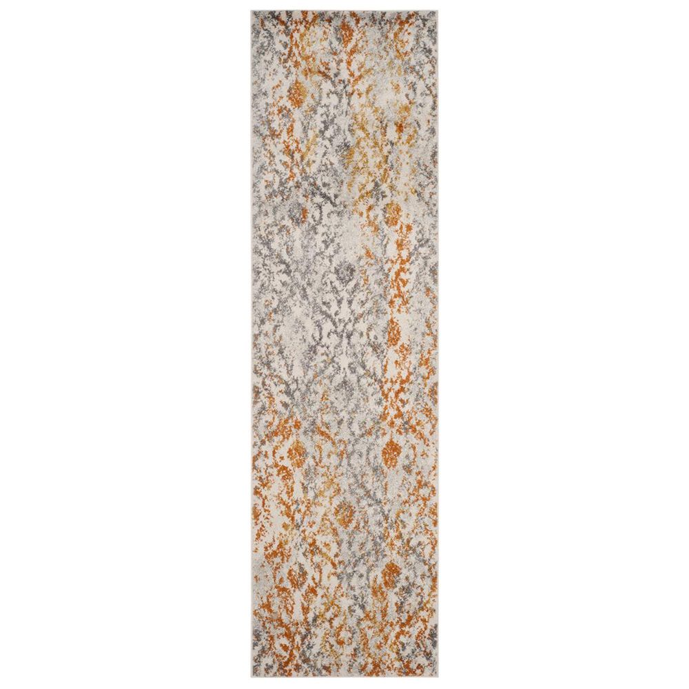 Safavieh Madison MAD608K 2&#39;2&quot; x 10&#39; Cream and Orange Runner, , large
