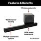 Furrion Aurora 55" Partial-Sun Premier 4K Outdoor Smart TV with 2.1 Outdoor Soundbar & Wireless Subwoofer, , large