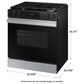 Samsung Bespoke Bespoke 6.0 Cu. Ft. Smart Slide-In Gas Range with 17K BTU Power Burner in Stainless Steel, , large