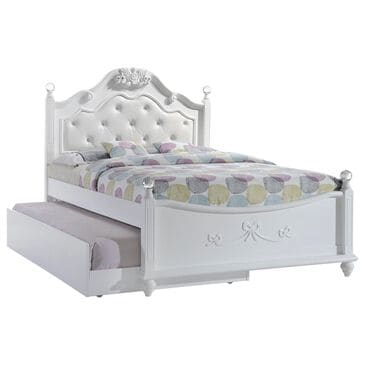 Mayberry Hill Alana Full Upholstered Bed in White Lacquer, , large