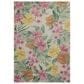 Loloi Botanical Ivory and Sunrise 5"3" x 7"8" Indoor/Outdoor Area Rug, , large