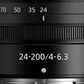 Nikon Nikkor Z 24-200mm F/4-6.3 VR Lens in Black, , large