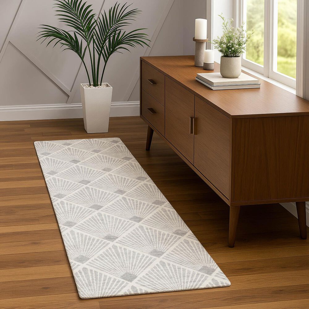 Dalyn Rug Company The Reserve TR9 Silver 2&#39;3&quot; x 7&#39;6&quot; Indoor/Outdoor Runner, , large