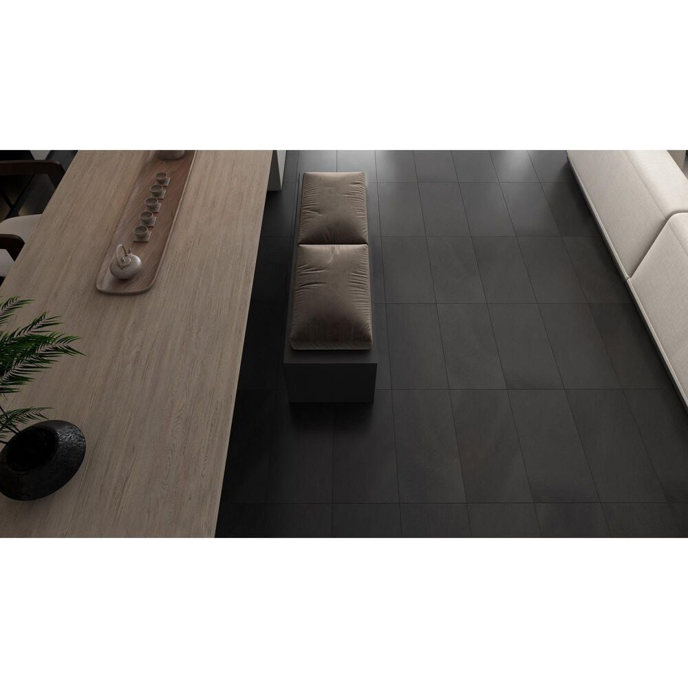 Emser Genesis Black 12&quot; x 23&quot; Glazed Ceramic Tile, , large