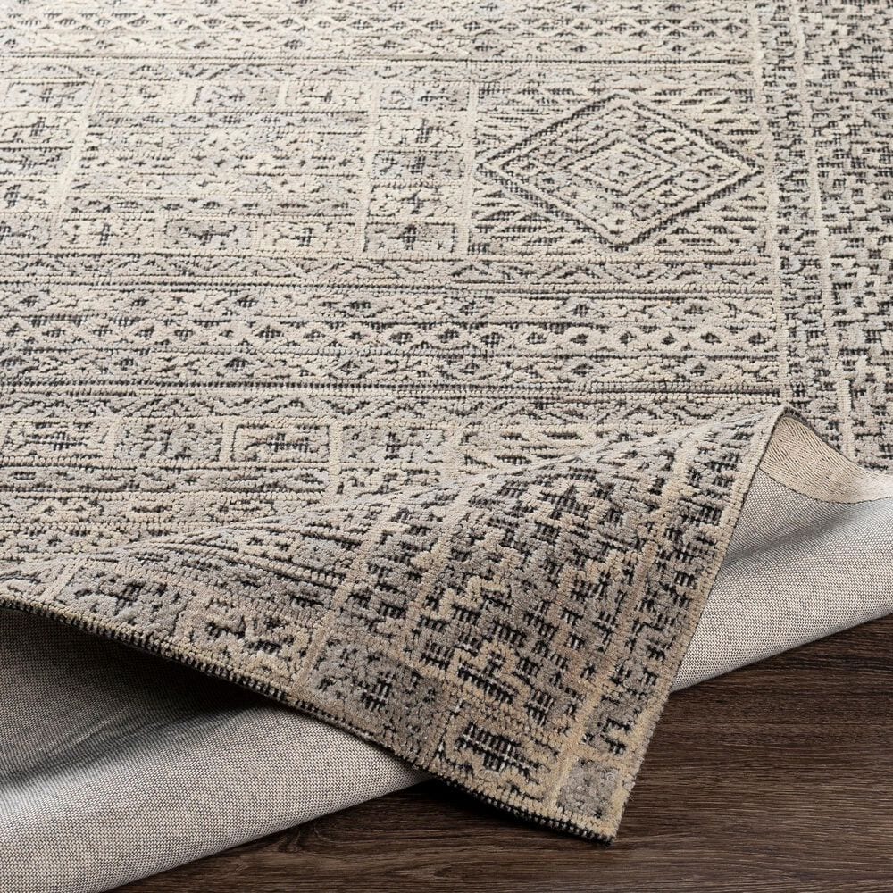 Surya Oakland 10&#39; x 14&#39; Black, Gray and Taupe Area Rug, , large