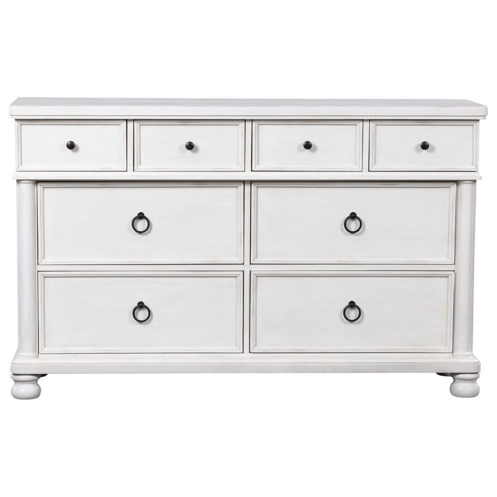 Ashley Rowlenstown 5-Piece King Poster Bedroom Set in Antique White, , large