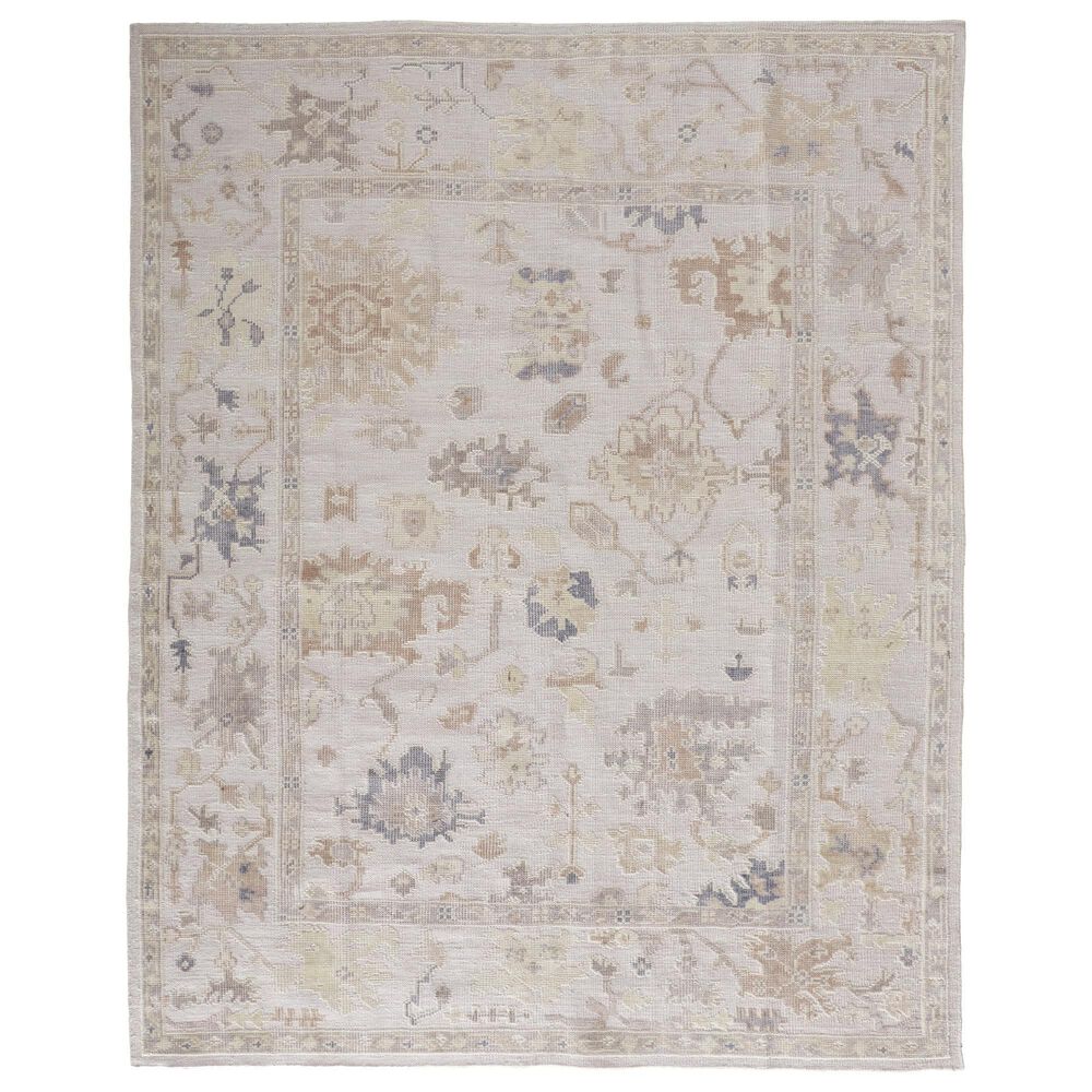 Feizy Wendover Oriental 9" x 12" Silver Area Rug, , large