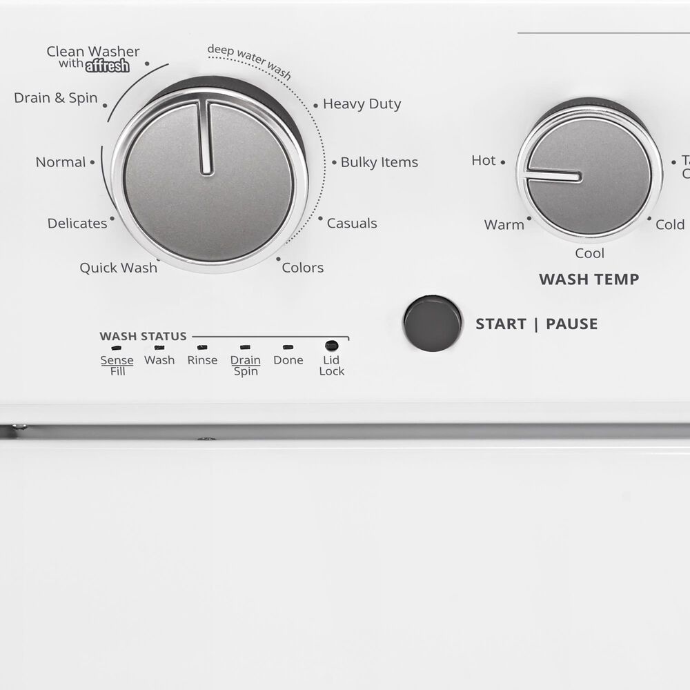Whirlpool 3.5 Cu. Ft. Long Vent Gas Stacked Laundry Center in White, , large