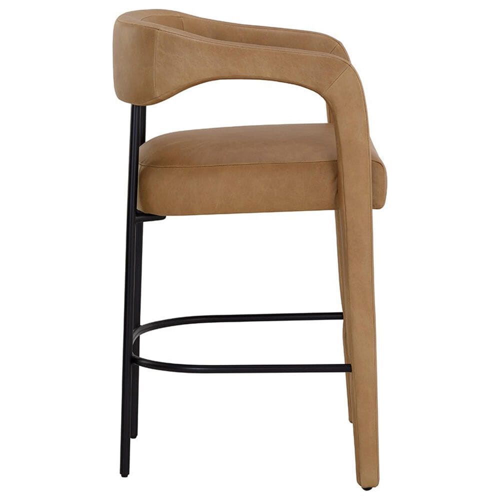 Club Collection By Sunpan Mavia Counter Stool in Matte Black, , large