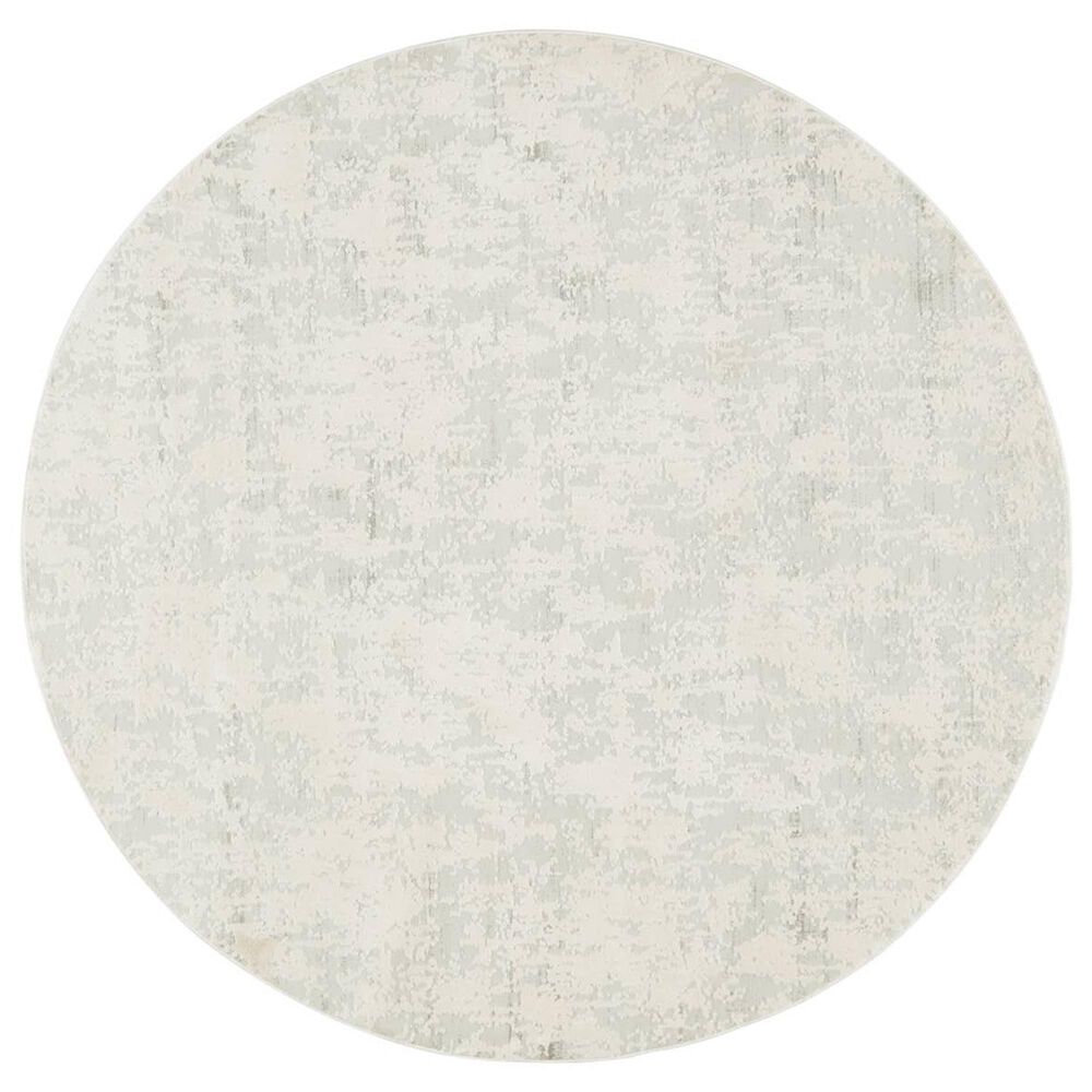 Jaipur Cirque Arvo Pumice Stone and Light Gray 7"10" Round Area Rug, , large