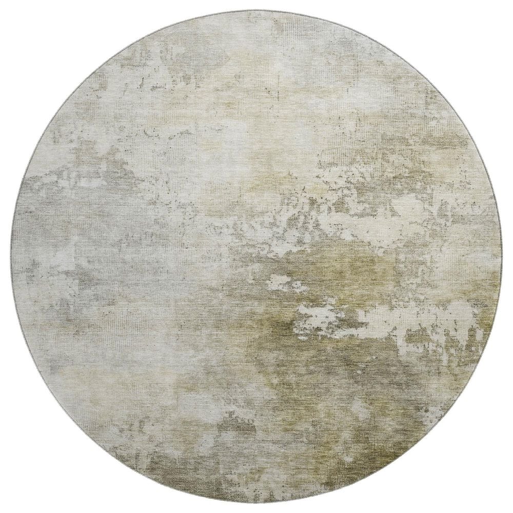 Dalyn Rug Company Bresca 8" Round Wheat Indoor/Outdoor Area Rug, , large
