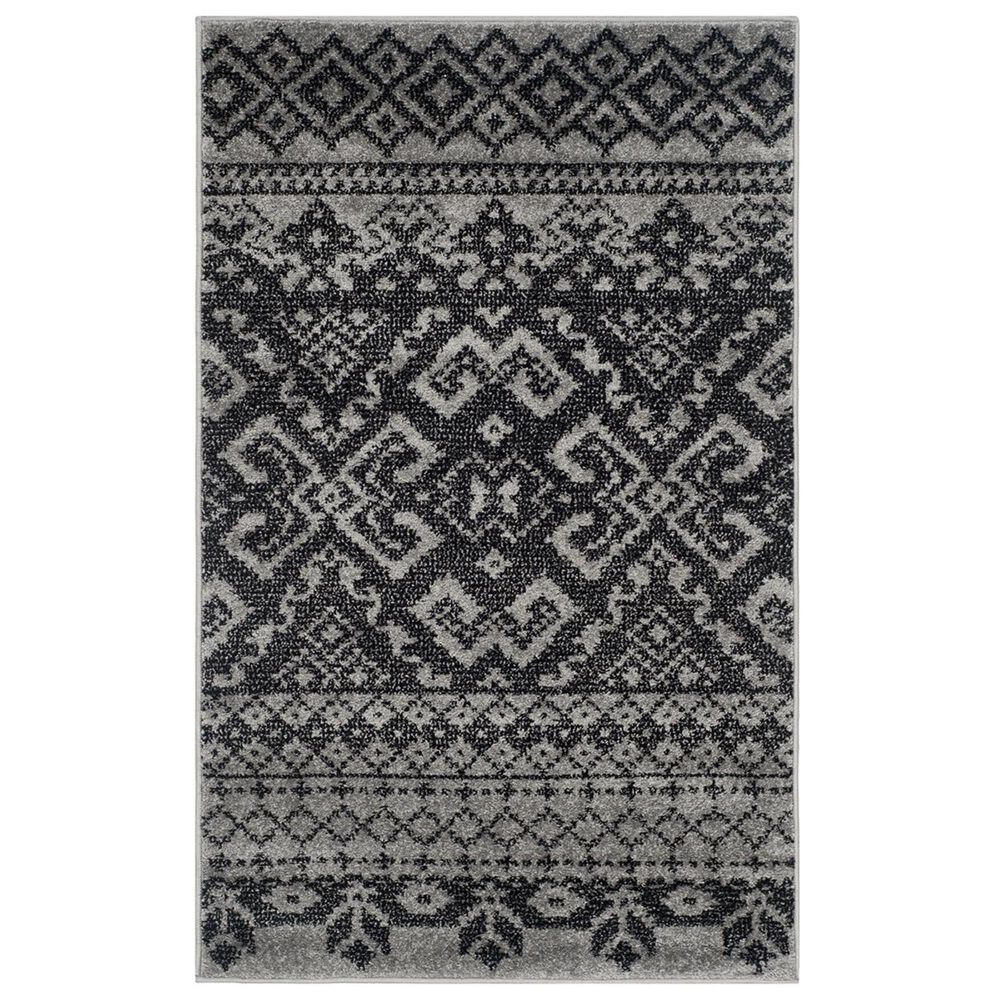 Safavieh Adirondack ADR107A-3 3&#39; x 5&#39; Silver/Black Area Rug, , large