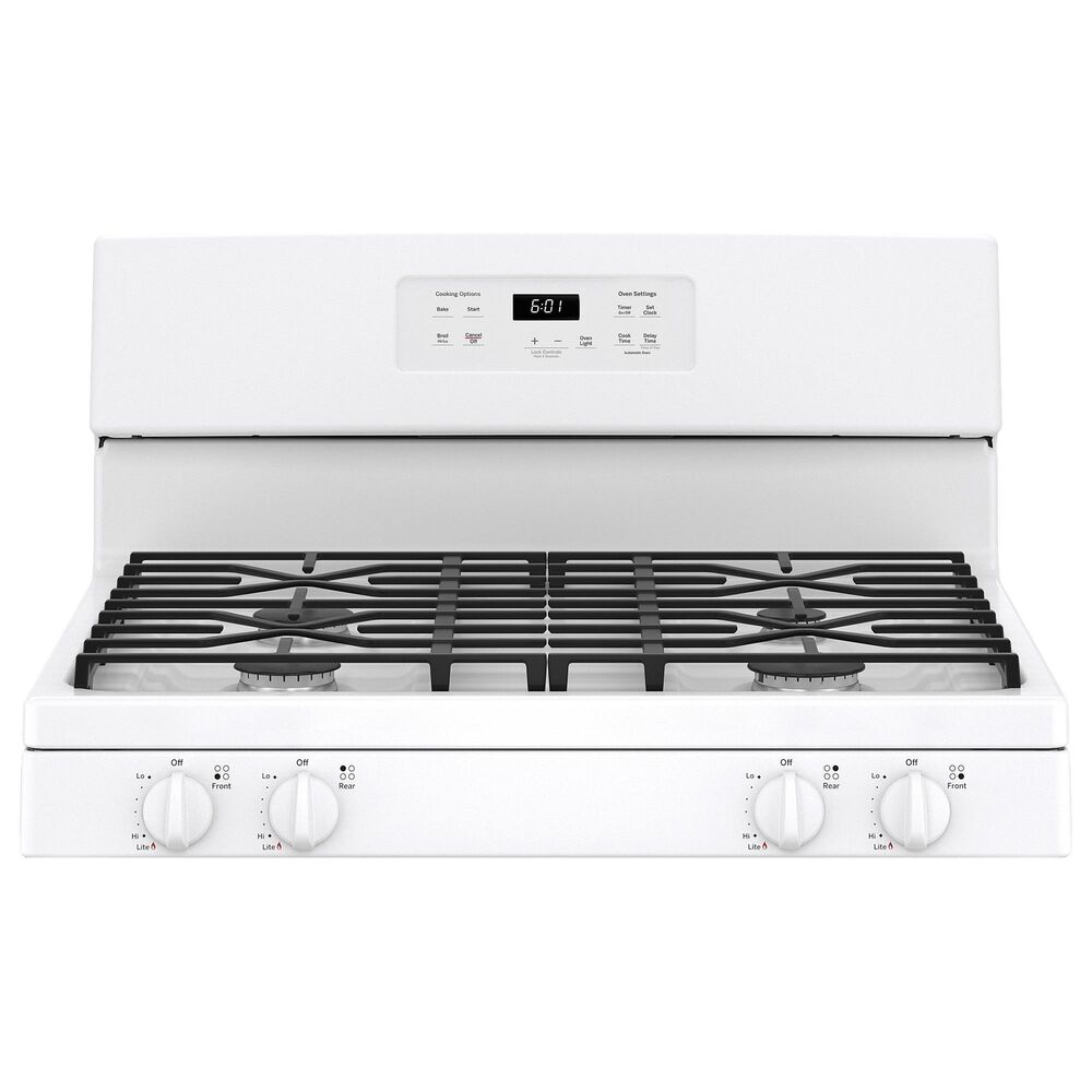 GE Appliances 30&quot; Freestanding Gas Range with Electronic Touch Controls in White, , large