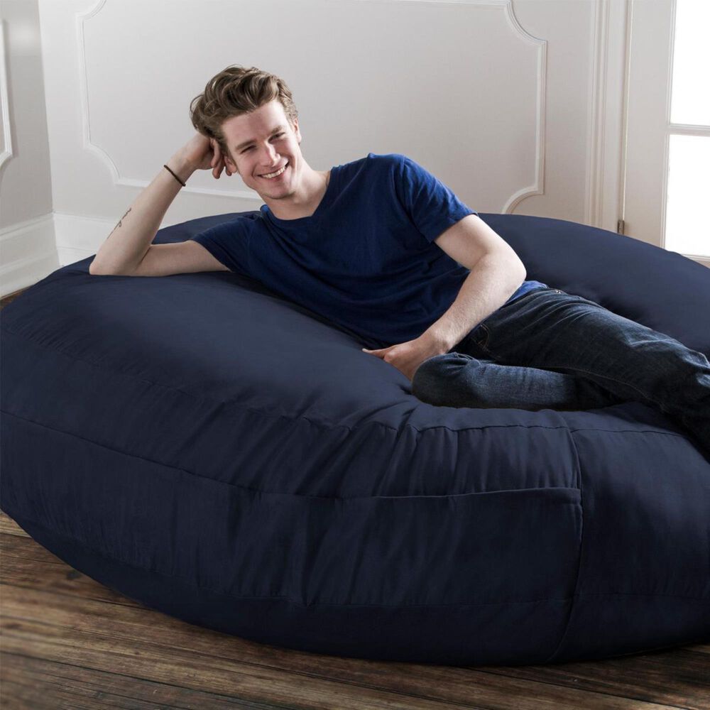 Jaxx 6&#39; Cocoon Large Bean Bag Chair in Navy, , large