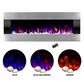 Timberlake Northwest 54" Fire Ice Wall Mount Electric Fireplace in Stainless Steel, , large