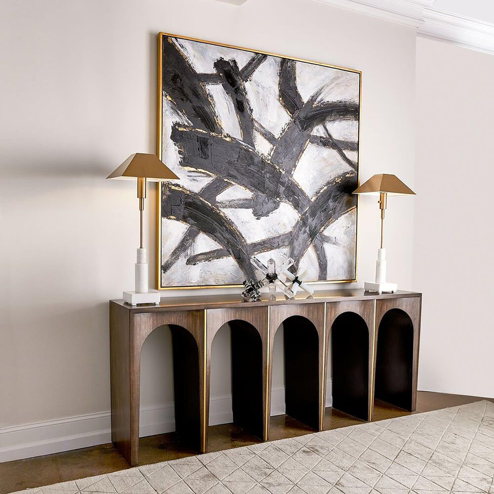 Uttermost Coliseum Console Table in Brown Eucalyptus, , large