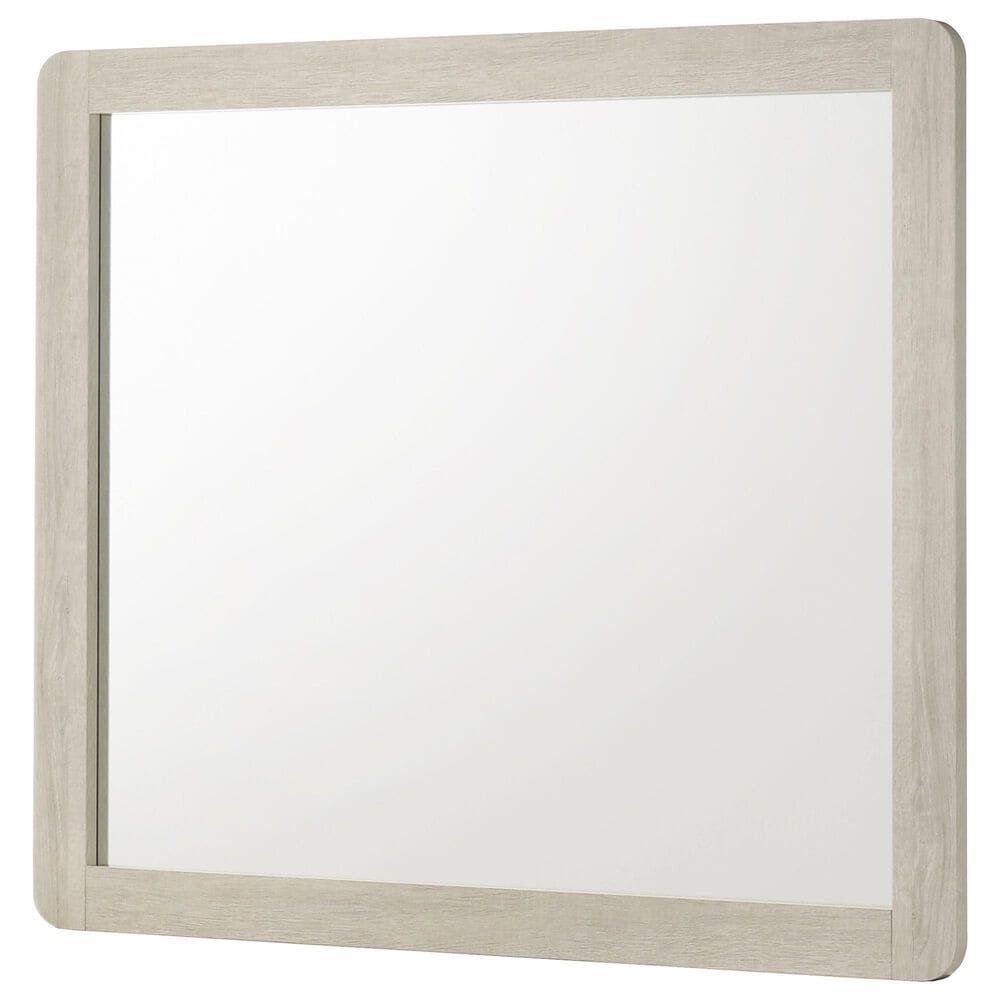 Crown Mark Nyomi 6-Drawer Dresser and Mirror in White, , large