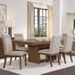 Steve Silver Garland 7-Piece Rectangular Dining Set in Toffee, , large