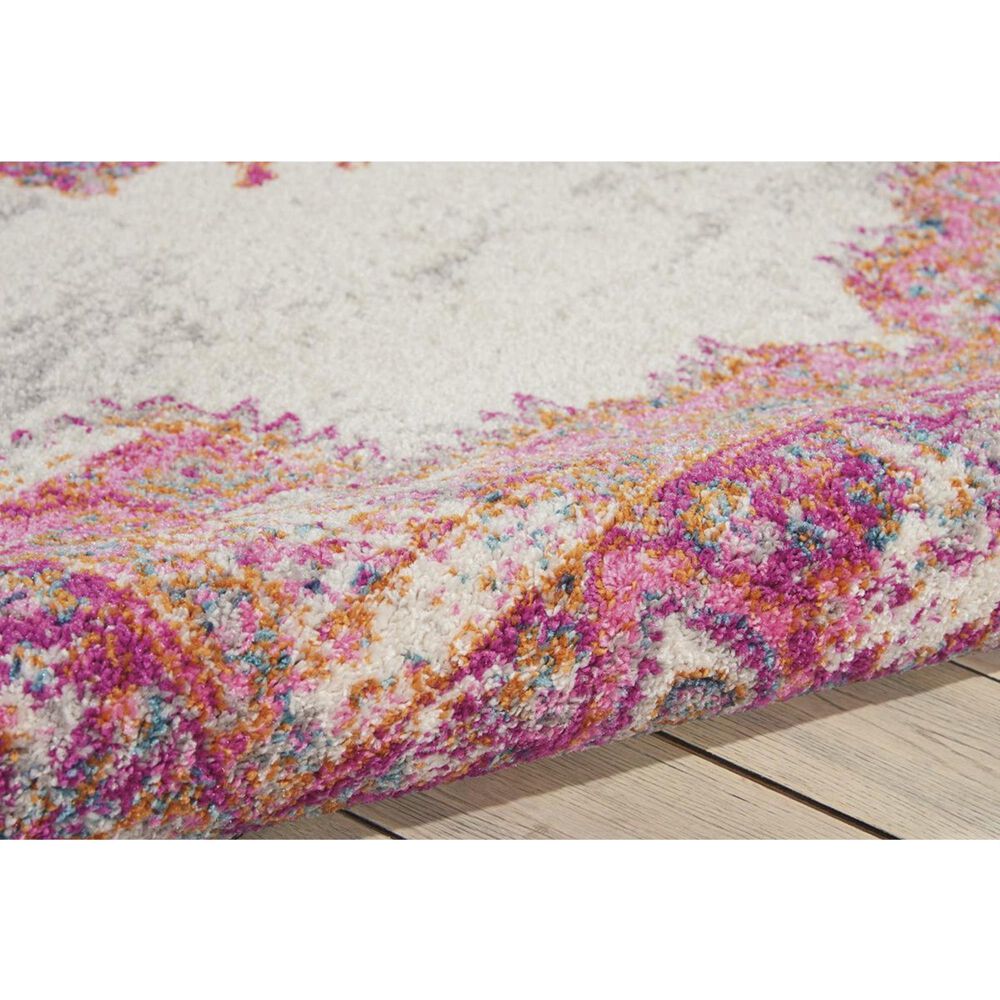 Nourison Passion PSN03 5&#39;3&quot; x 7&#39;3&quot; Ivory and Fushia Area Rug, , large