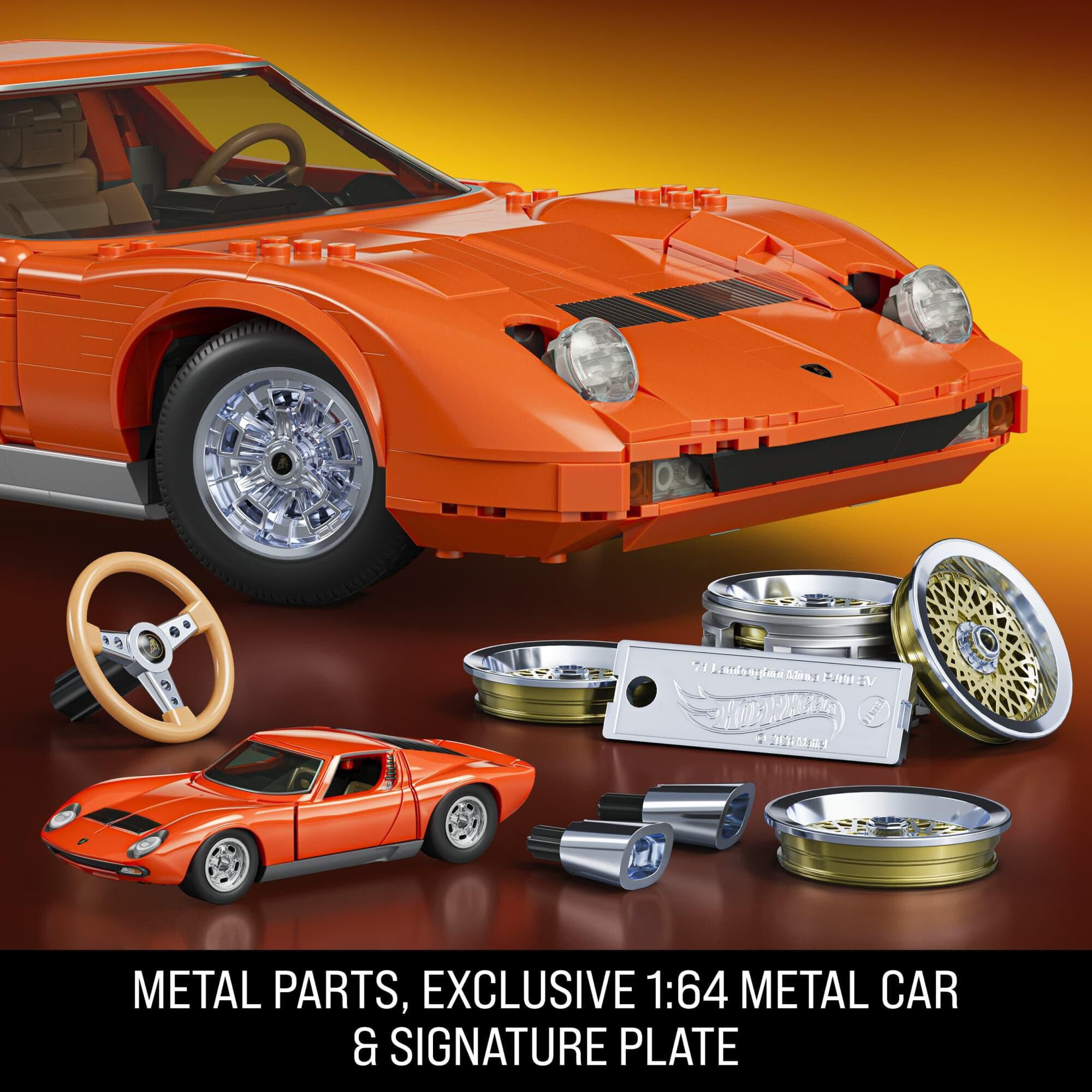 Hot Wheels Brick Shop 71 Lamborghini Miura P400 SV Building Set