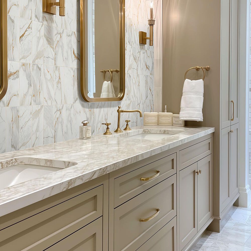 MS International Calacatta Gold 4&quot; x 12&quot; Porcelain Tile, , large