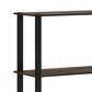 HOMLUX 5-Tier Display Rack in Amber Pine and Black, , large