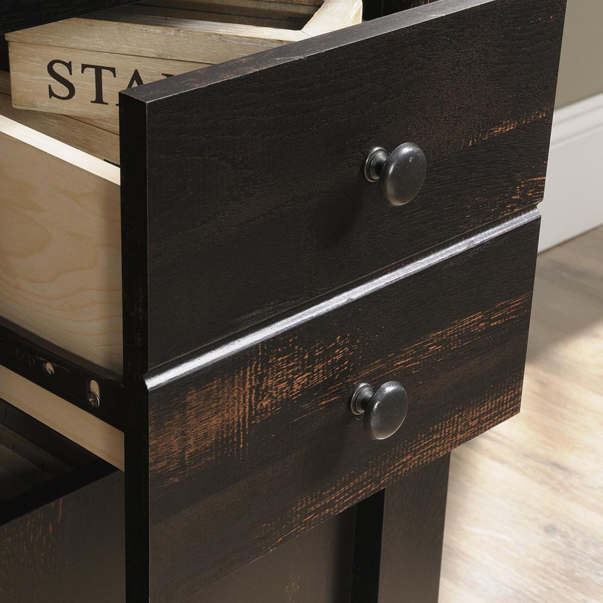Sauder dakota pass computer shop desk with hutch