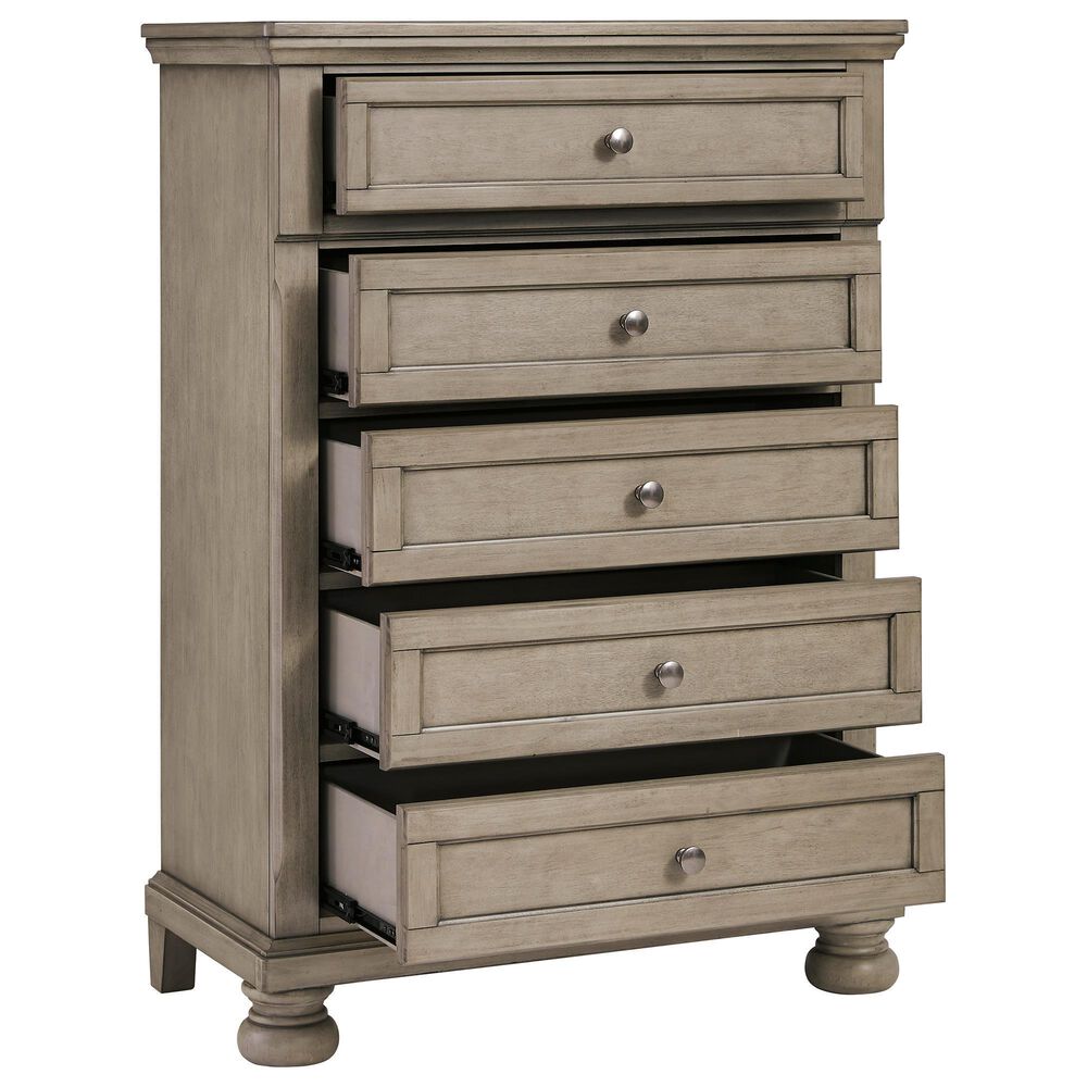 Signature Design by Ashley Lettner Youth 5 Drawer Chest in Light Gray, , large