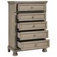 Signature Design by Ashley Lettner Youth 5 Drawer Chest in Light Gray, , large